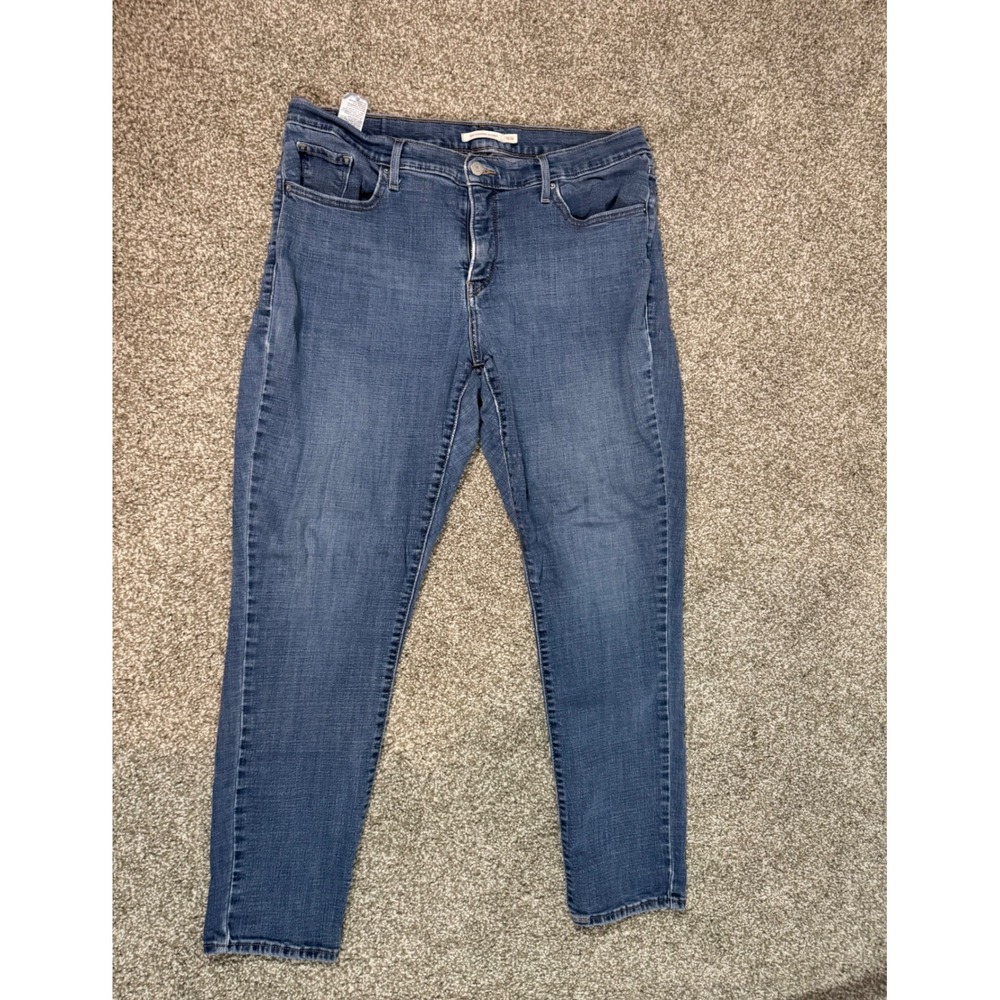 Levis 311 Shaping Skinny Jeans Womens 16W Blue Medium Wash Mid Rise Denim